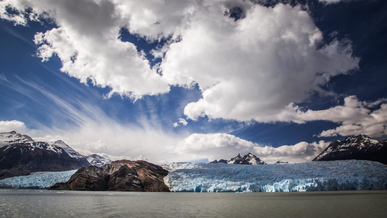 Glacier Grey from afar Patagonia