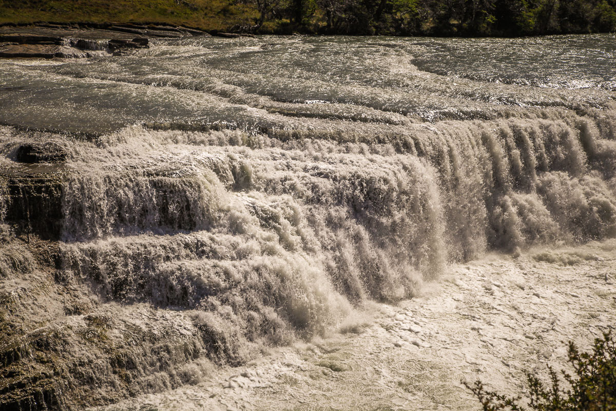 waterfall detail Torres del Paine