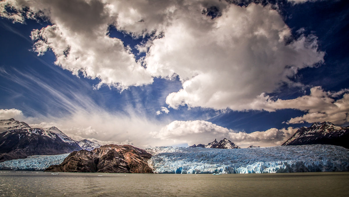 Grey Glacier Torres del Paine from boat