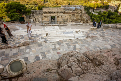 Acropolis propylaeum walkway