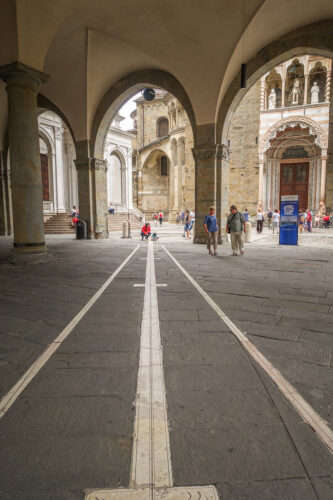 Bergamo sundial portico