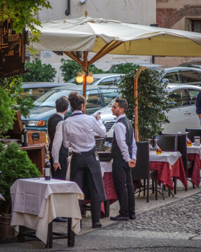 waiters in Verona