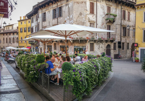 Verona outdoor cafe