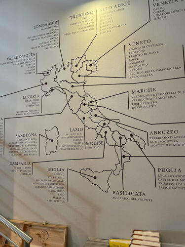 Eataly Turin wine map regions