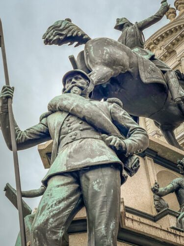 Turin army statue