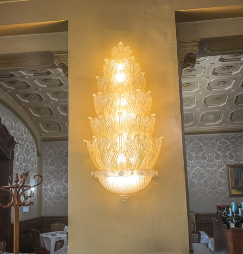 art nouveau light Cafe Torino