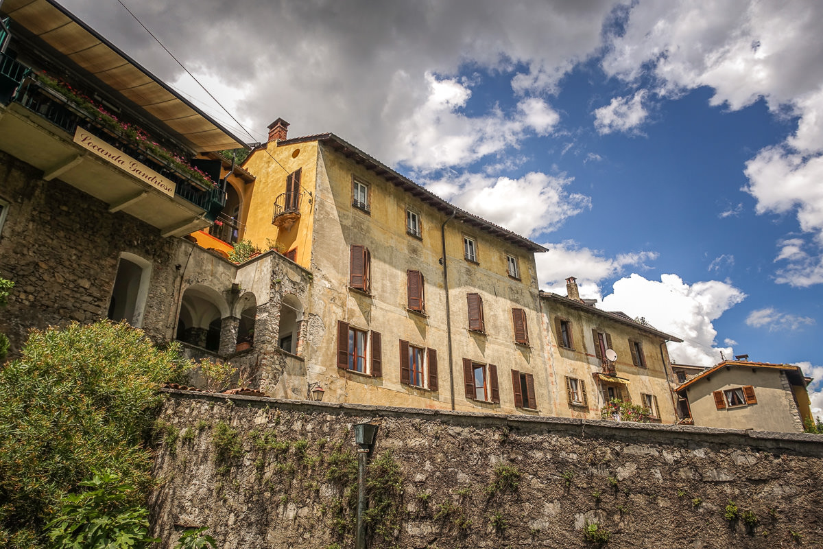 old building on lugano Gandria Switzerland