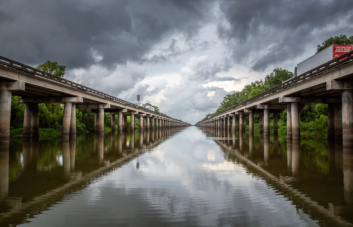 twin bridges Atchafalaya Basin Bridge