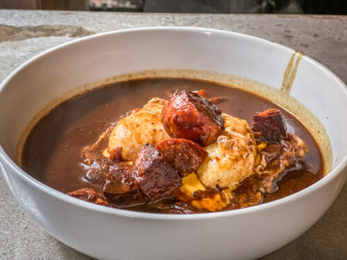 gumbo and grits The French Press Lafayette