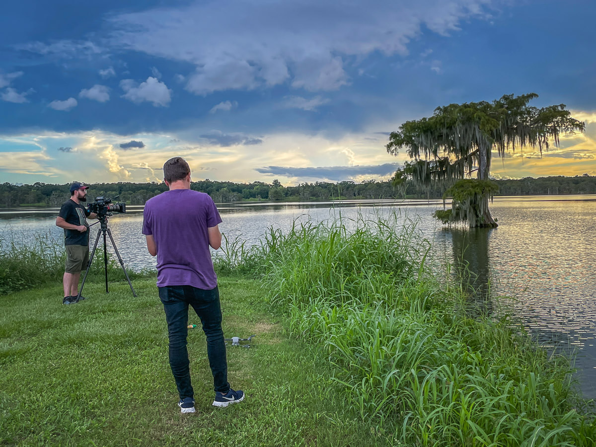 filming Lake Martin Louisiana