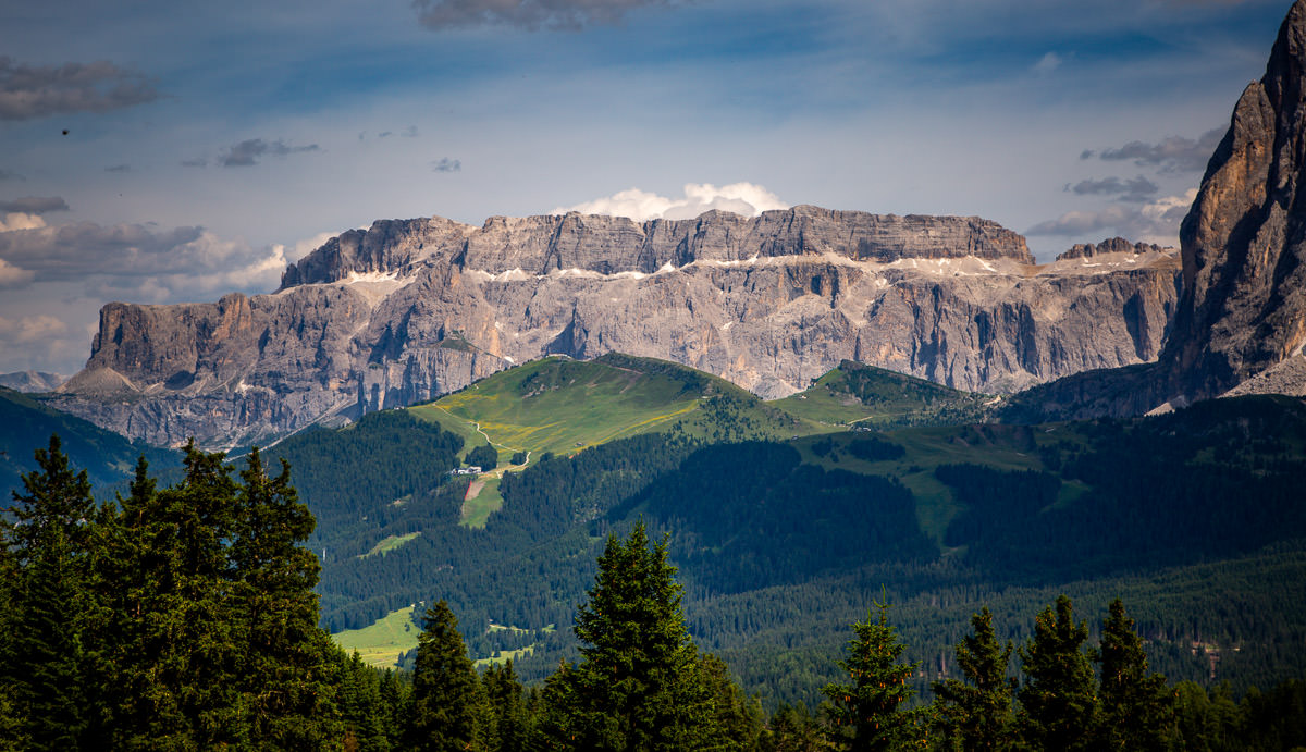 view of Marmolada Seiser Alm/Alpe di Siusi