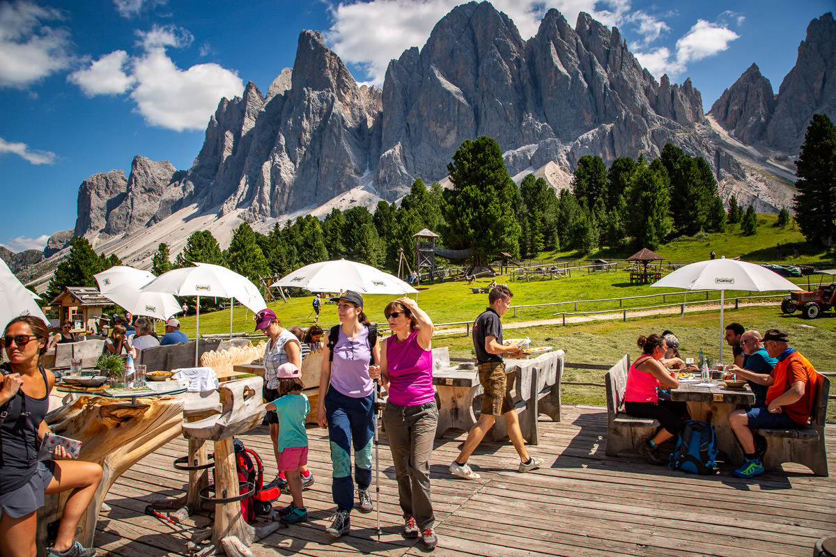 best lunch Val di Funes Geisleralm