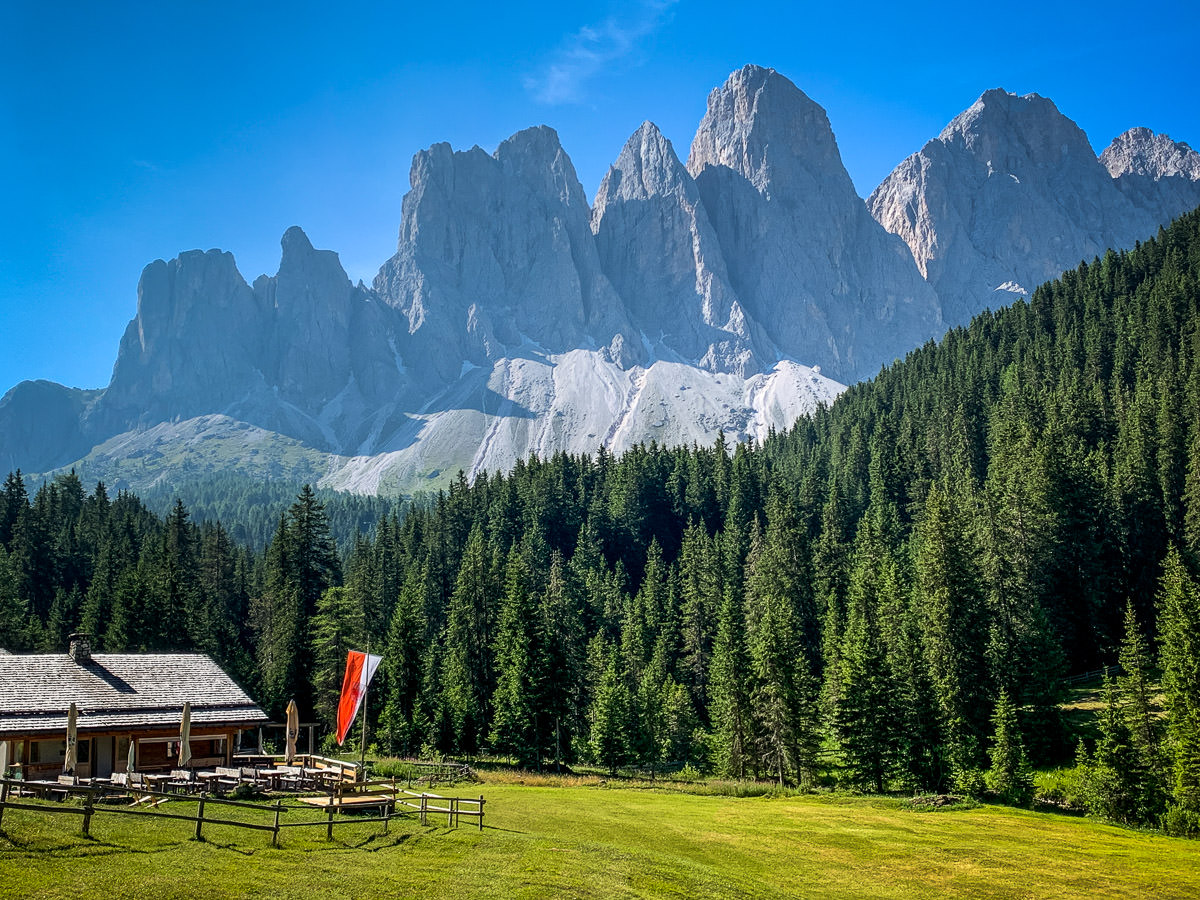 Malga Zannes mountain view