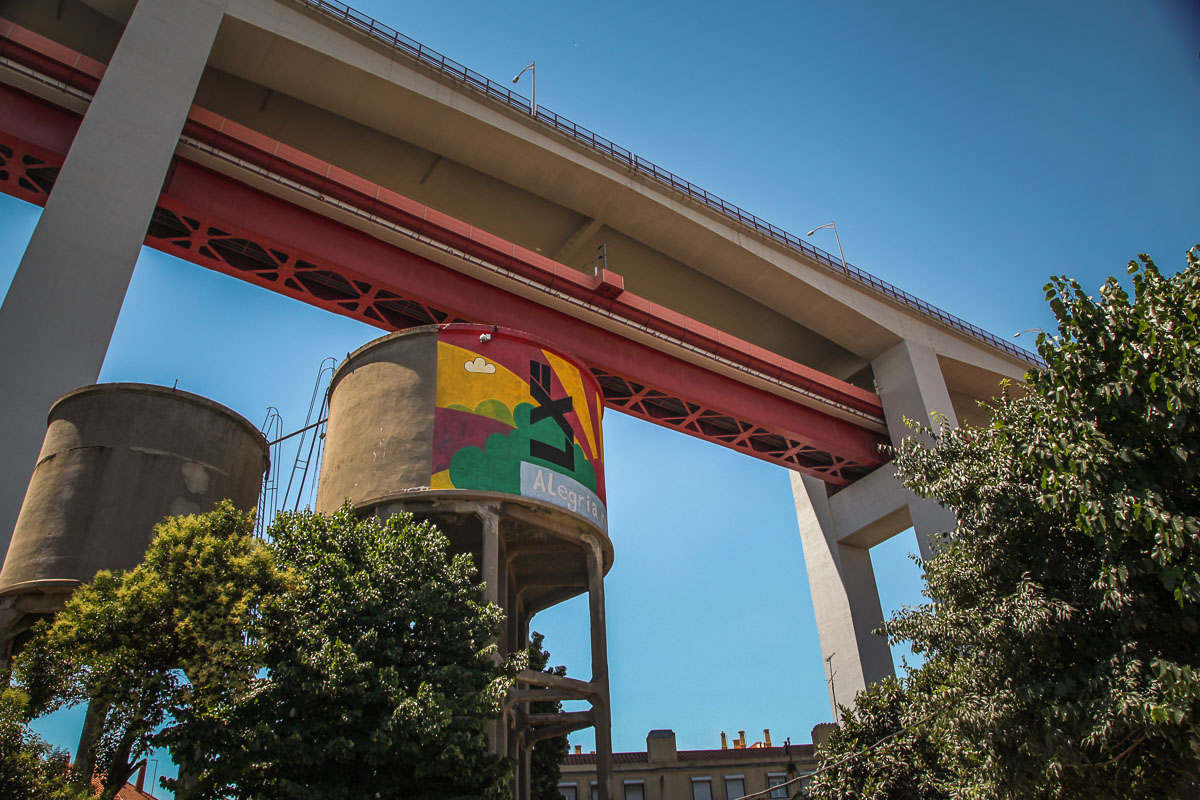 bridge over LX Factory