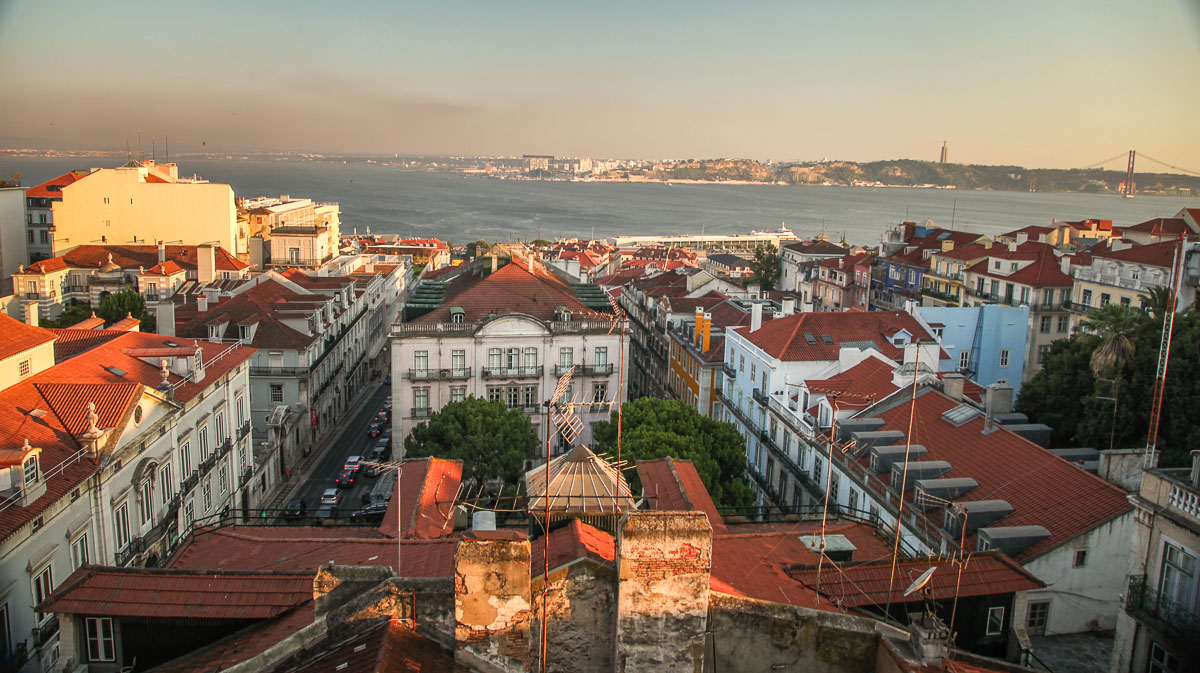 view from Bairrio Alto hotel rooftop