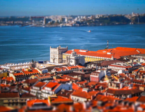 view of Lisbon from Castelo de São Jorge