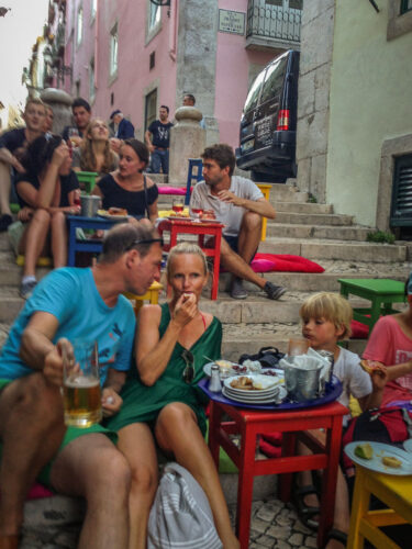 eat at Tapas restaurant steps Lisbon