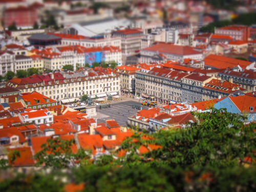 toy camera view Lisbon