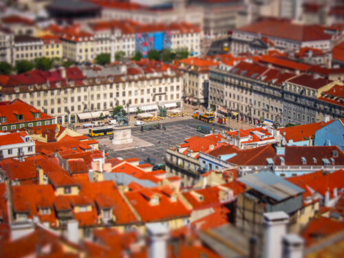 toy camera view Lisbon