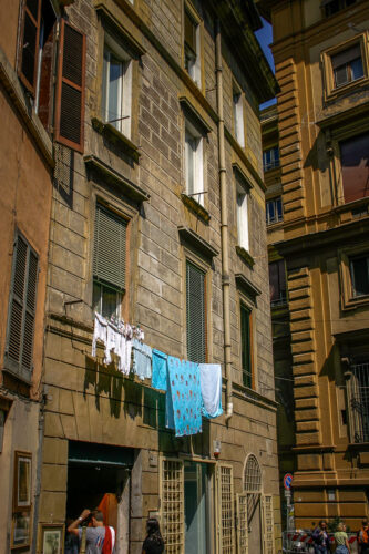 laundry window Rome Campo de' Fiori