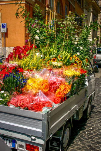 flower truck Campo de' Fiori