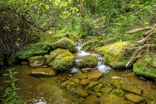 waterfall trail Vallon de l'Aigue Brun