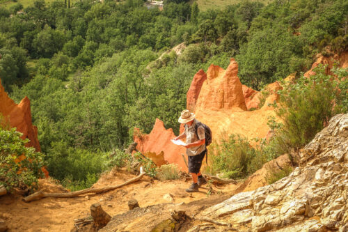 Le Colorado de Rustrel hiker