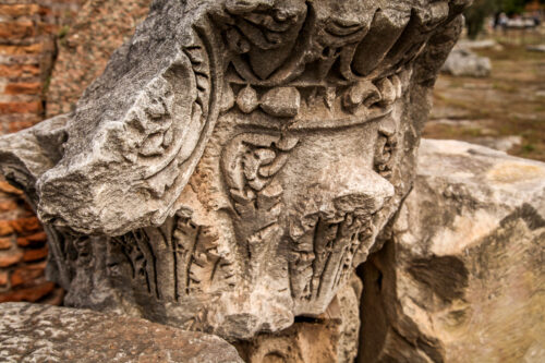 column capital Roman Forum