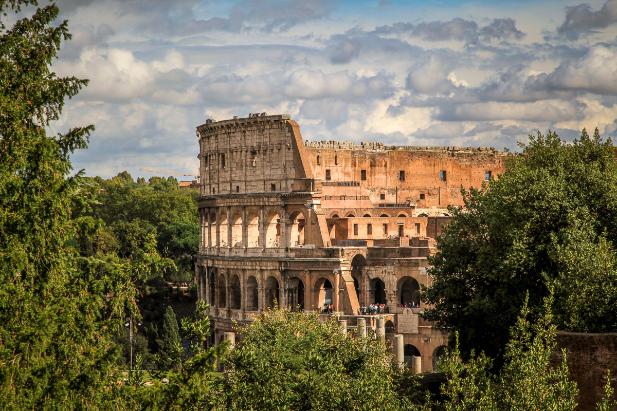 Palatine Hill Colosseum view