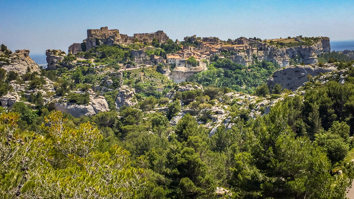 Les Baux-de-Provence from far