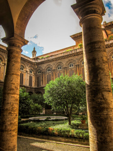 Palazzo Doria Pamphilj tree in courtyard