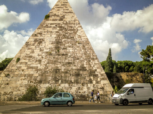 Pyramid of Cestius rome