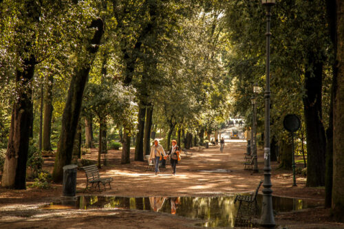 Villa Borghese Gardens walkway