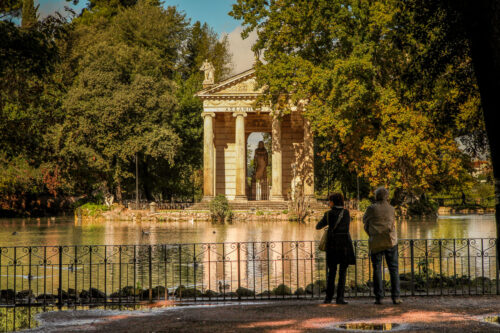 Villa Borghese Gardens temple