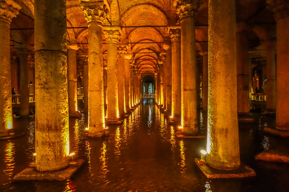 visit the Basilica Cistern