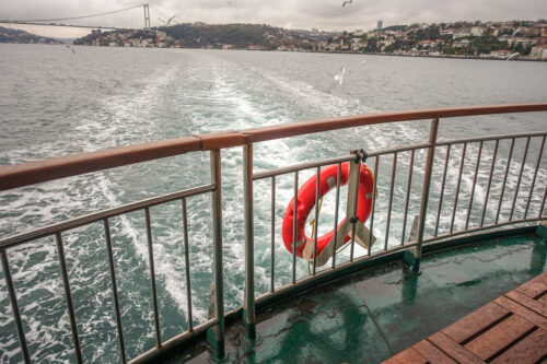 Bosphorus ferry wake