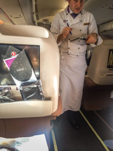 Turkish Airlines Business Class Flying Chef