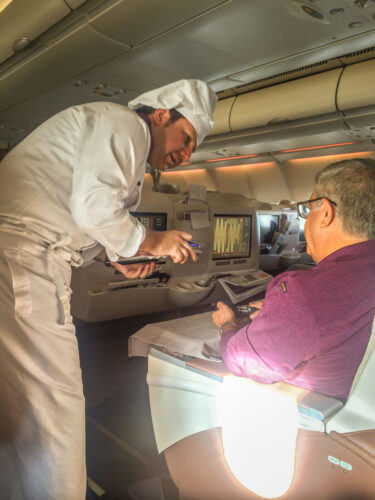 Turkish Airlines Business Class Flying Chef