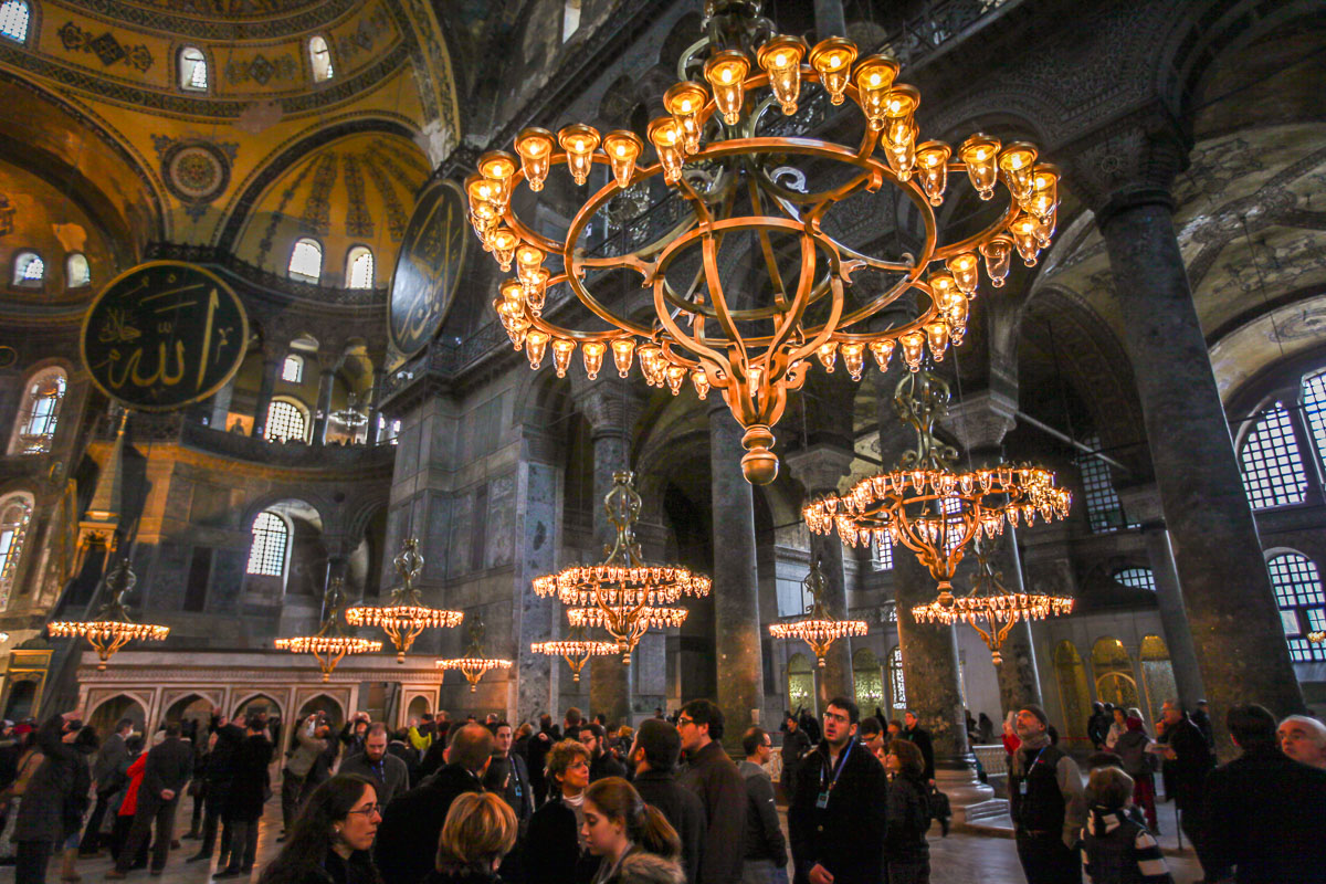 Hagia Sophia chandeliers