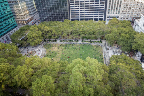 Bryant Park from The Bryant Park Hotel