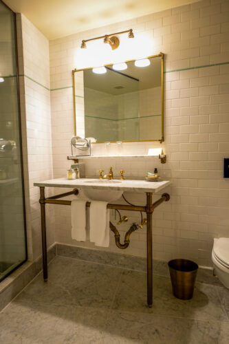 The Bowery Hotel bathroom