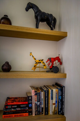 The Greenwich Hotel bookshelf