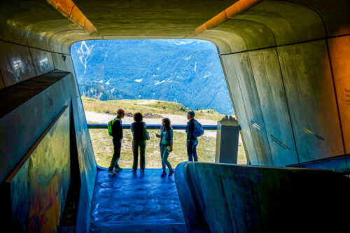 Messner Mountain Museum Corones Zaha Hadid viewing window