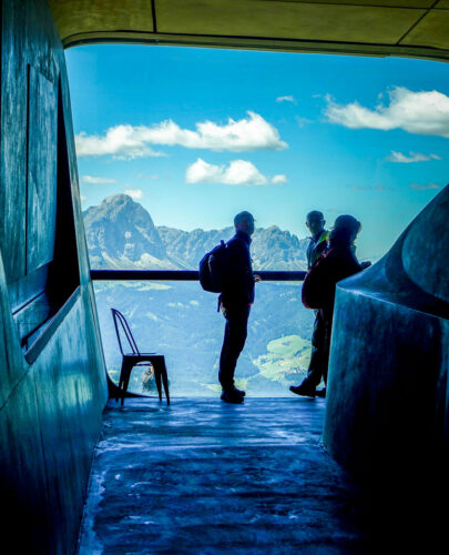 Messner Mountain Museum Corones Zaha Hadid viewing window