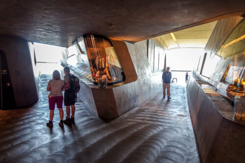 Messner Mountain Museum Corones Zaha Hadid interior