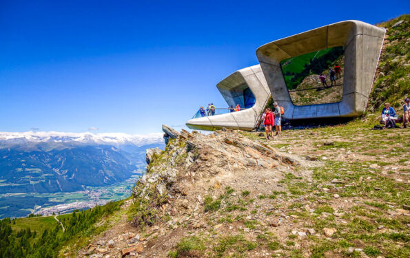 Messner Mountain Museum Corones Zaha Hadid cliff