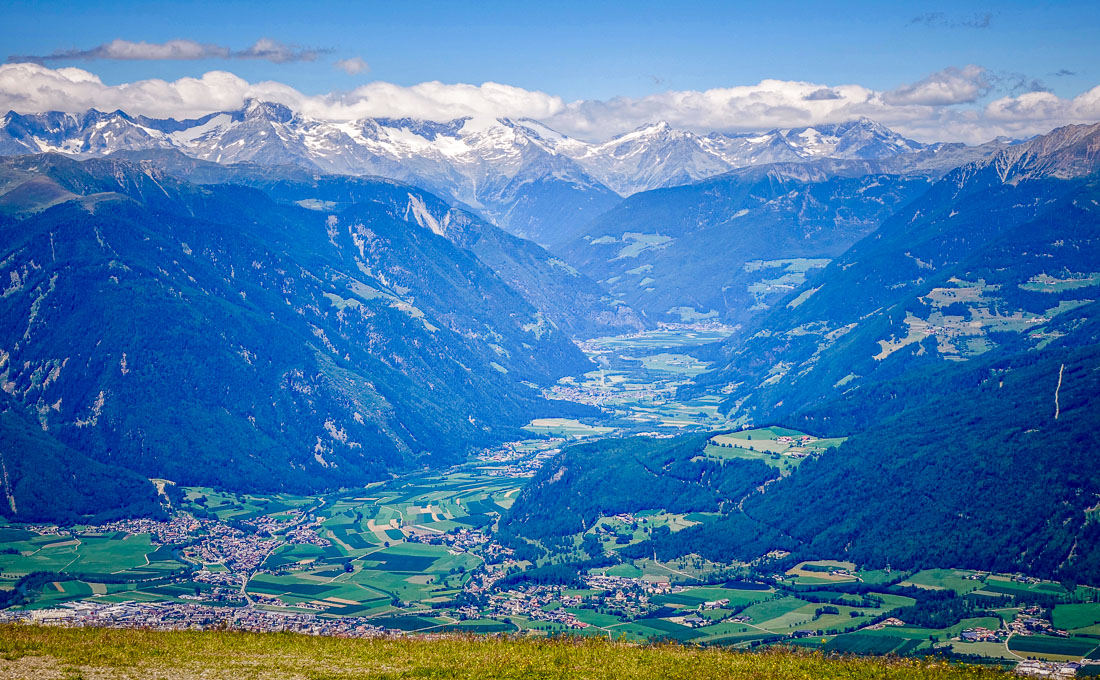 view of valley from plan de Corones