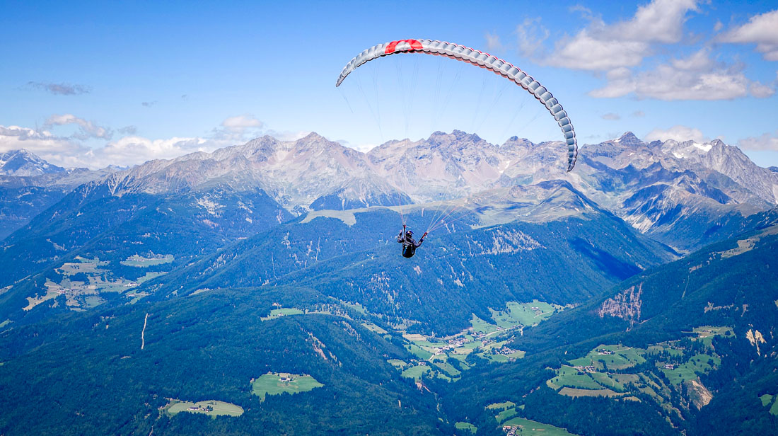 Paragliding from Kronplatz