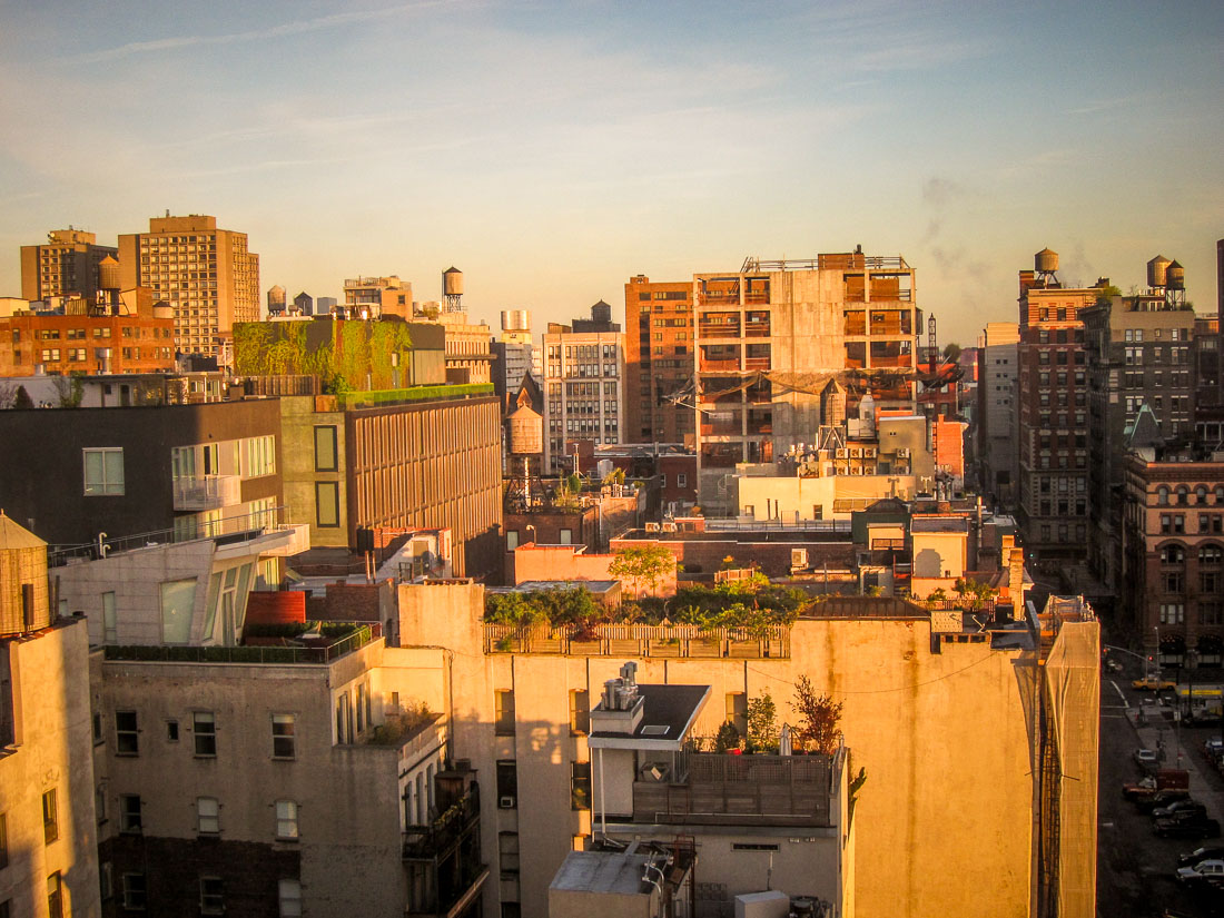 view from The Bowery Hotel