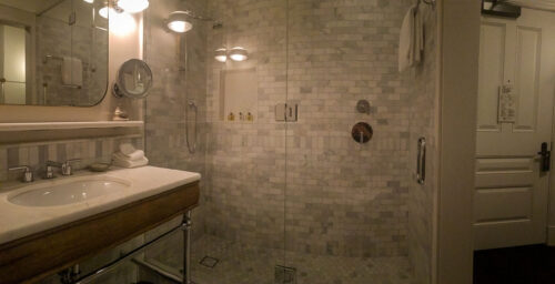 The Beekman Hotel shower